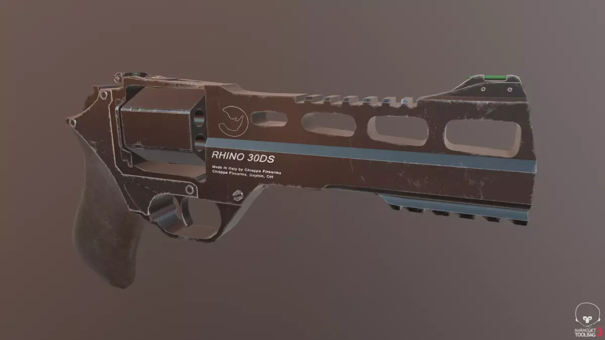 Chiappa Rhino Revolver Low-poly 3D model purchase