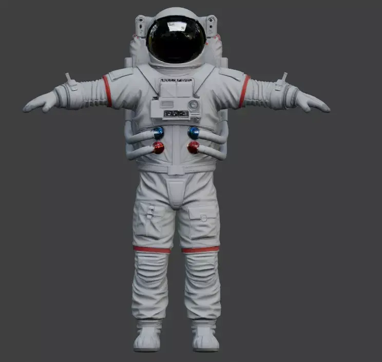 Realistic Astronaut Space Suit 3D model 8