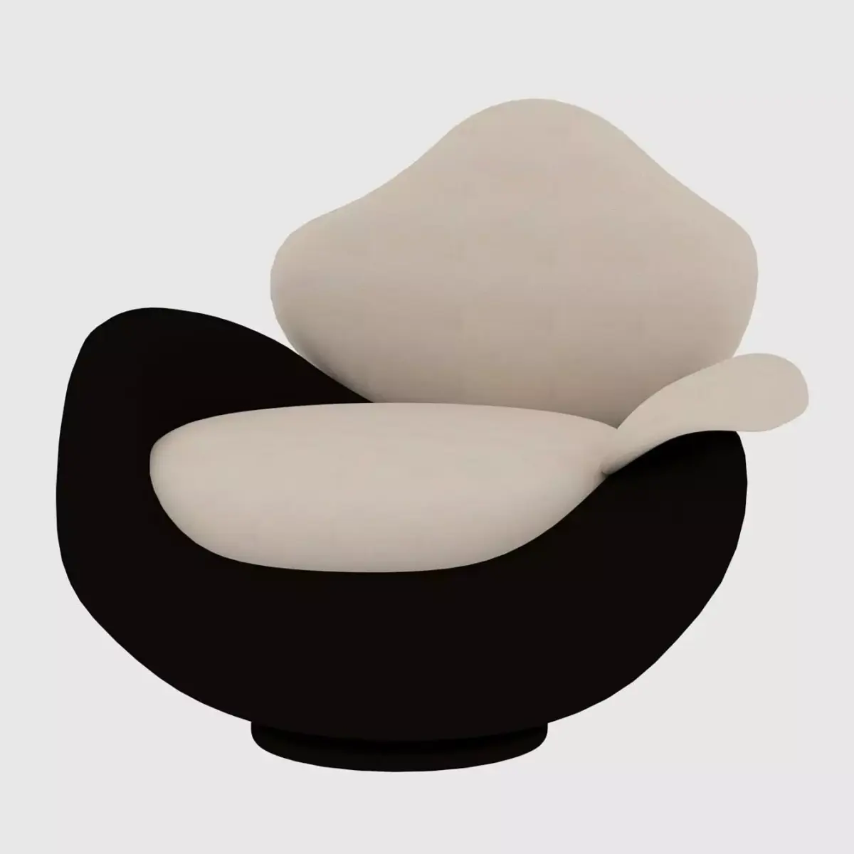 Two-color armchair  Free 3D model