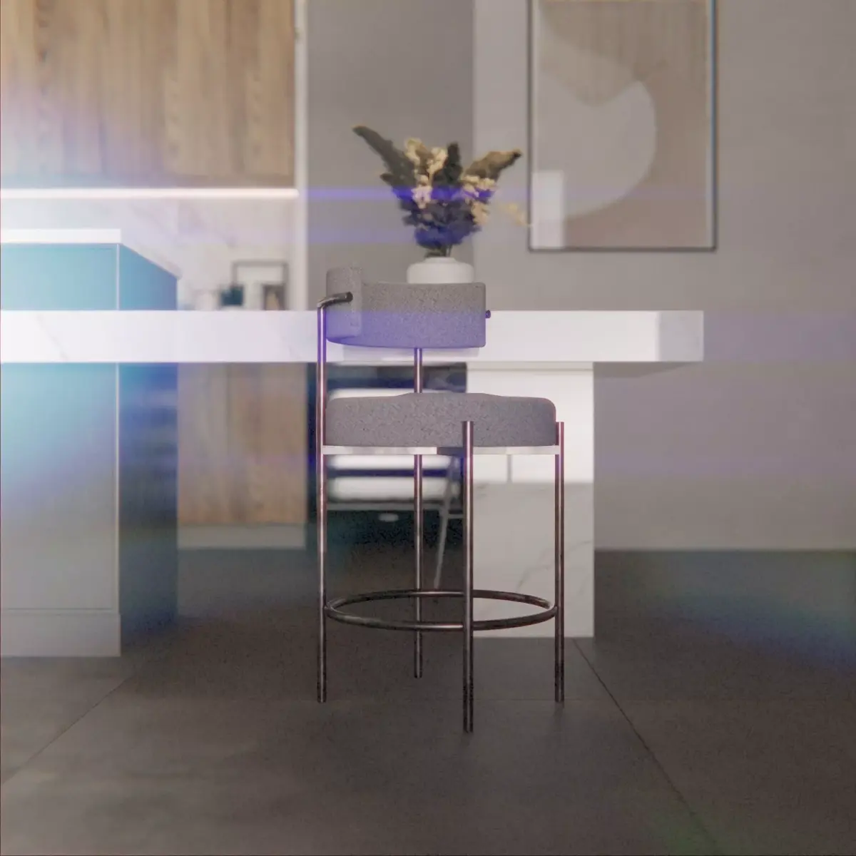 Modern Bar Chair Free 3D model purchase