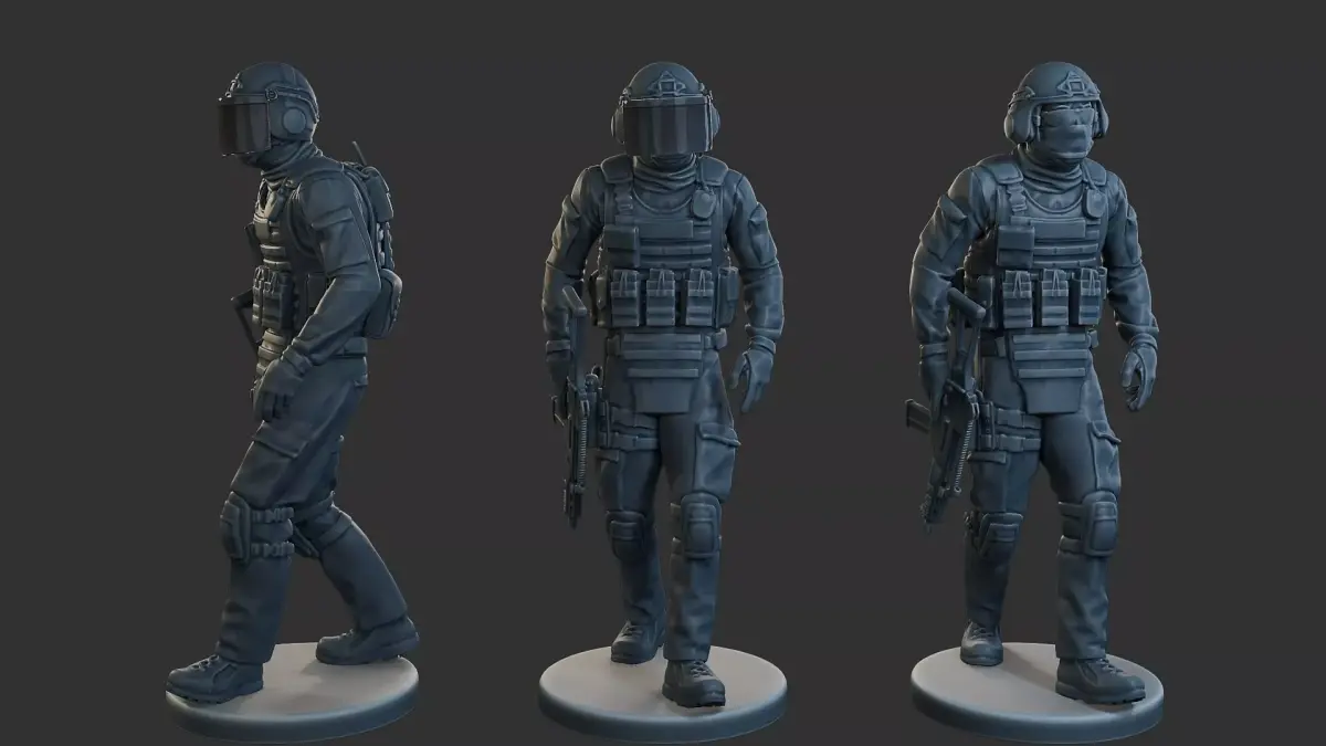 Tactical Gear GSG 9 TG1 004 3D print model