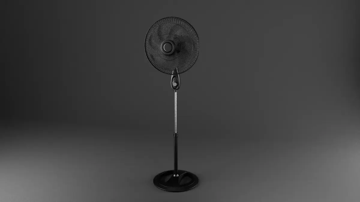 Standing fan Free low-poly 3D model