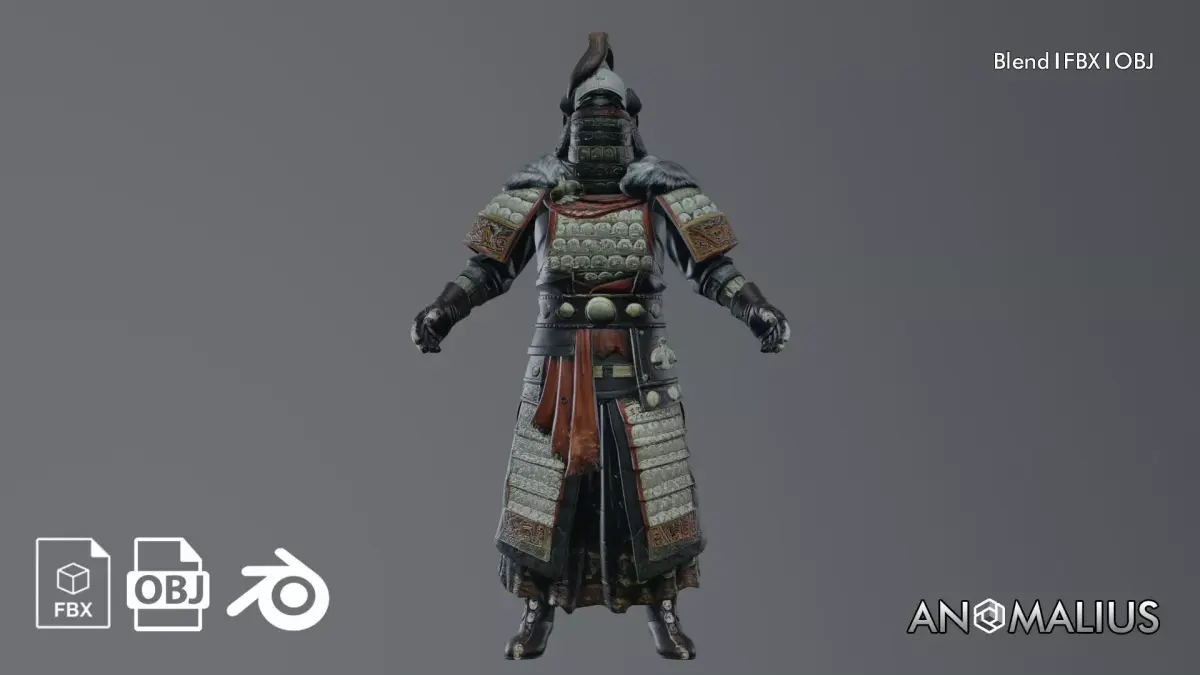 mongolian soldier 3D model