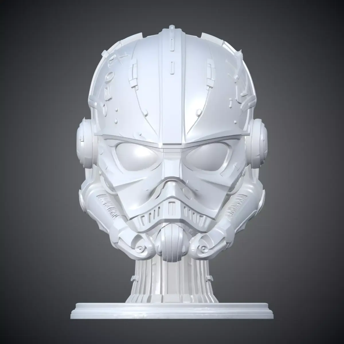 Sci-Fi Stormtrooper Inspired Helmet Bust PM-452 3D print model
