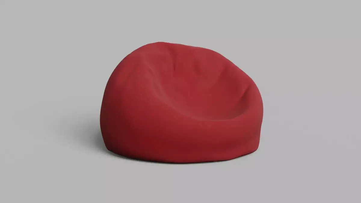 Bean chair  Free low-poly 3D model