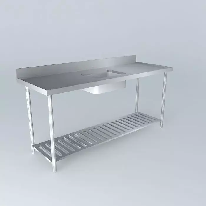 Kit212 Bancada Inox Cuba V2 por Alex Marques Free 3D model