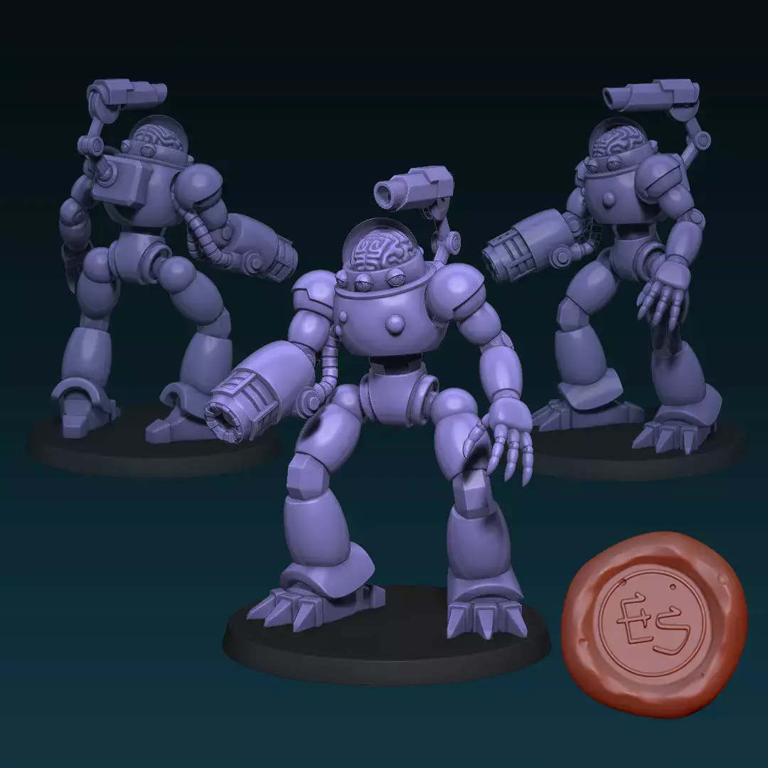 Brainborg - Crusaders of the Omniverse - 32mm Miniature 3D print model