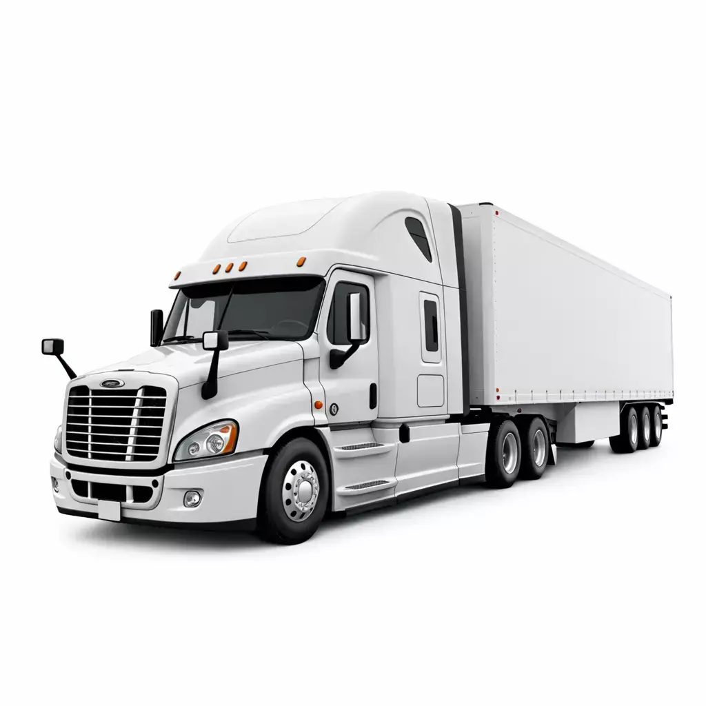 Heavy Haul Truck Low Poly Heavy Duty Transport Truck Low-poly 3D model