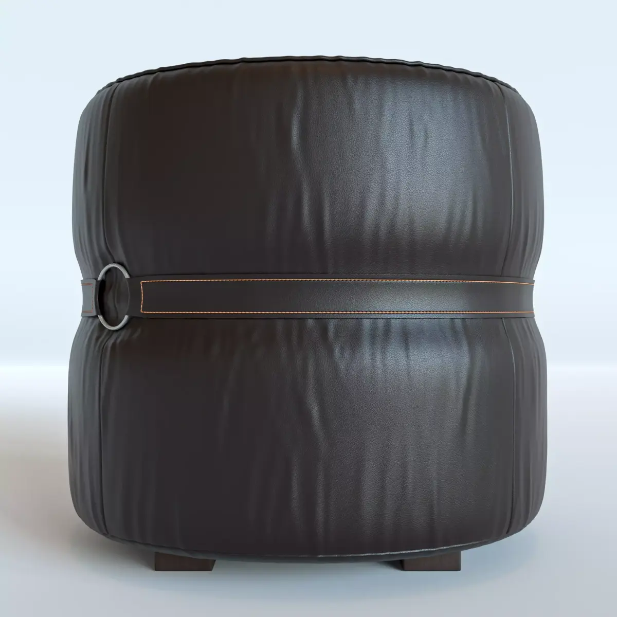 Leather Puff Free 3D model