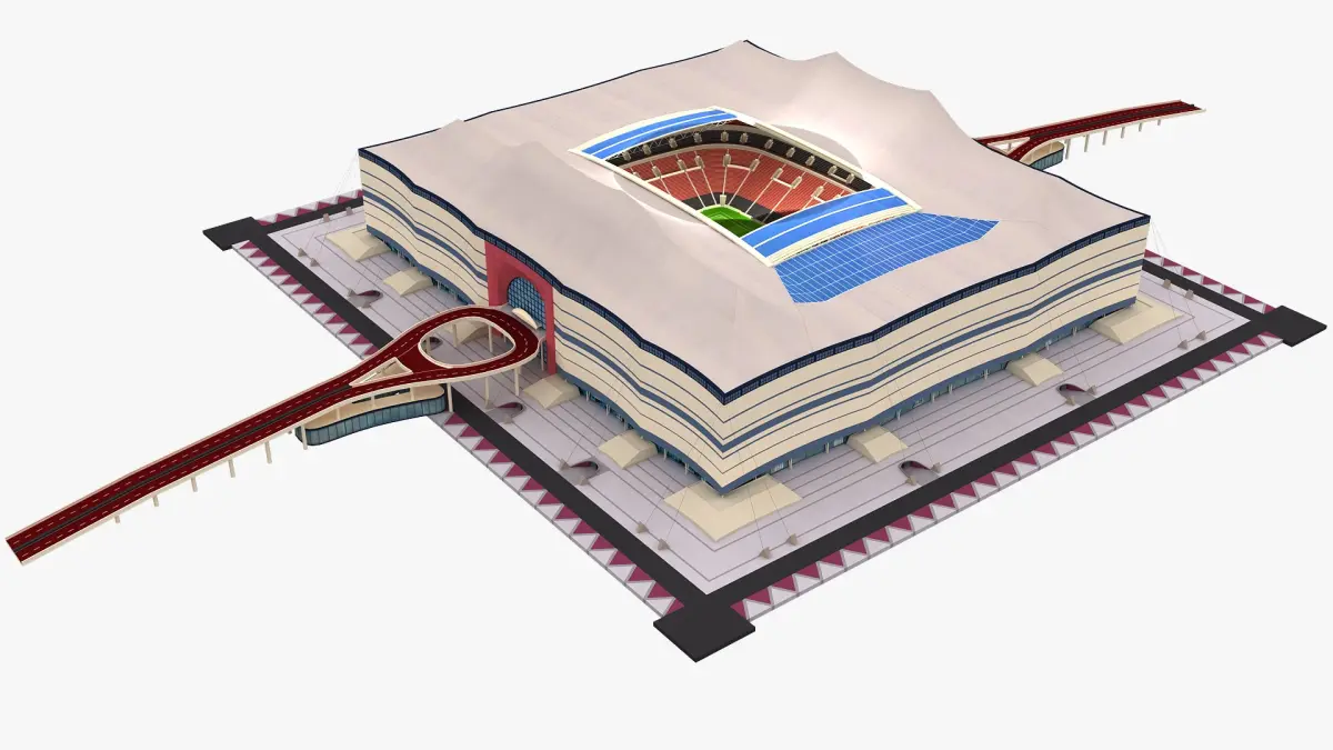 Al Bayt Stadium Qatar 3D model