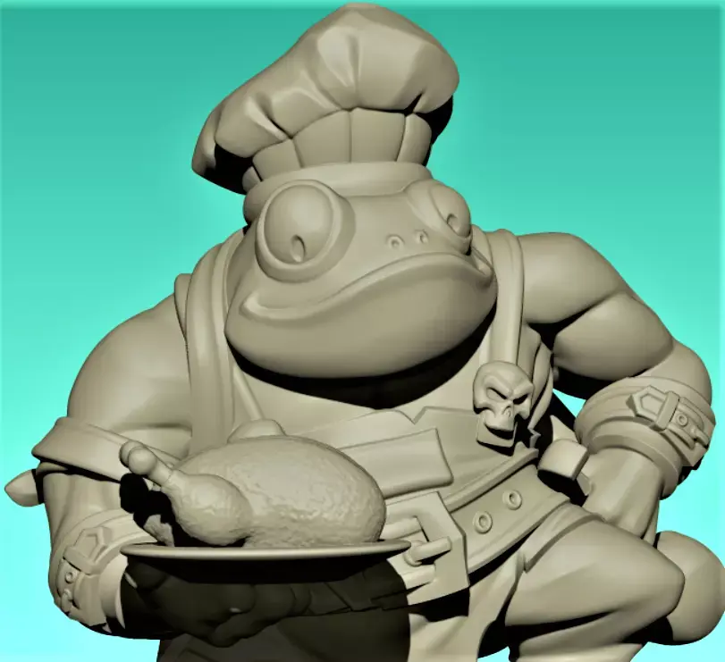 Toad cook 3D print model