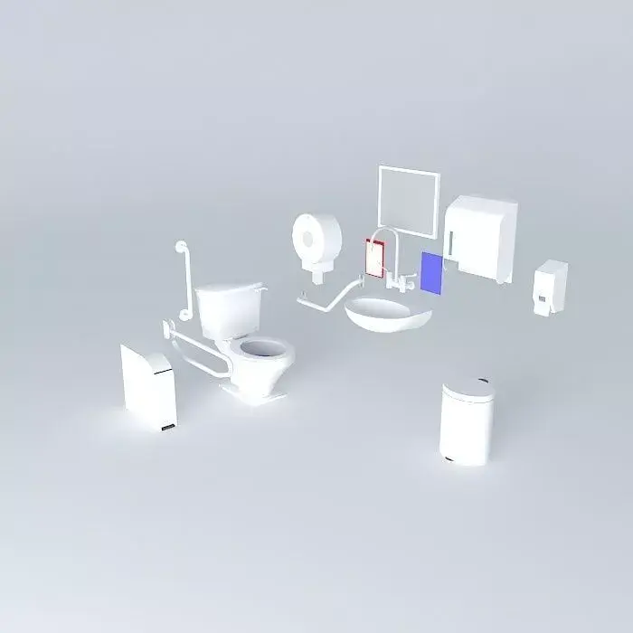 Eoilet Equipments Free 3D model