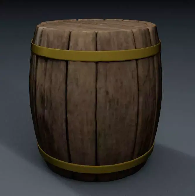 Barrel wooden Free 3D model get