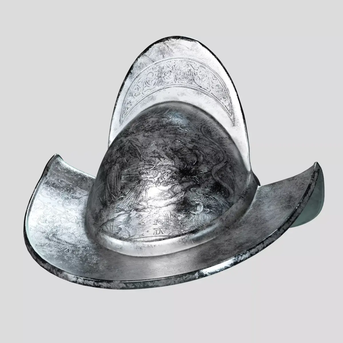 Spanish Morion Helmet 3D model