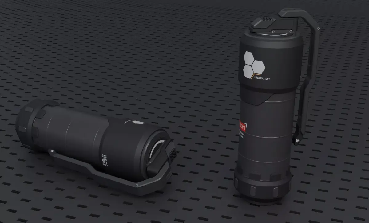 Flashbang Grenade Game Ready Low-poly 3D model