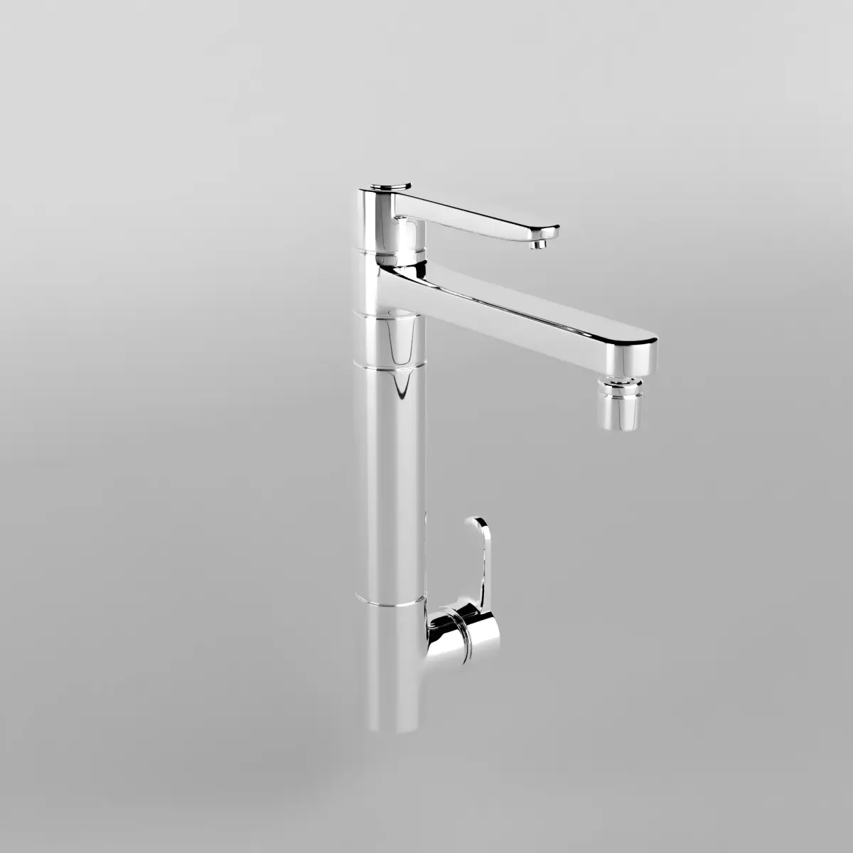 Kitchen Chrome Tap 3D model