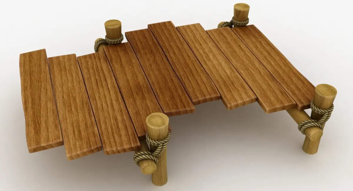 Cartoon Bridge 05 3D model