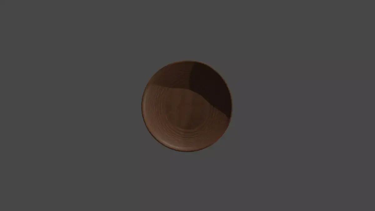 Wooden palte 3d model Free 3D model