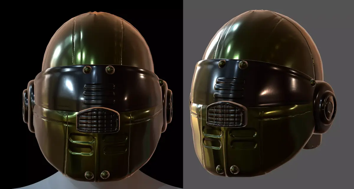 Helmet plastic mask Low-poly 3D model Low-poly 3D model purchase