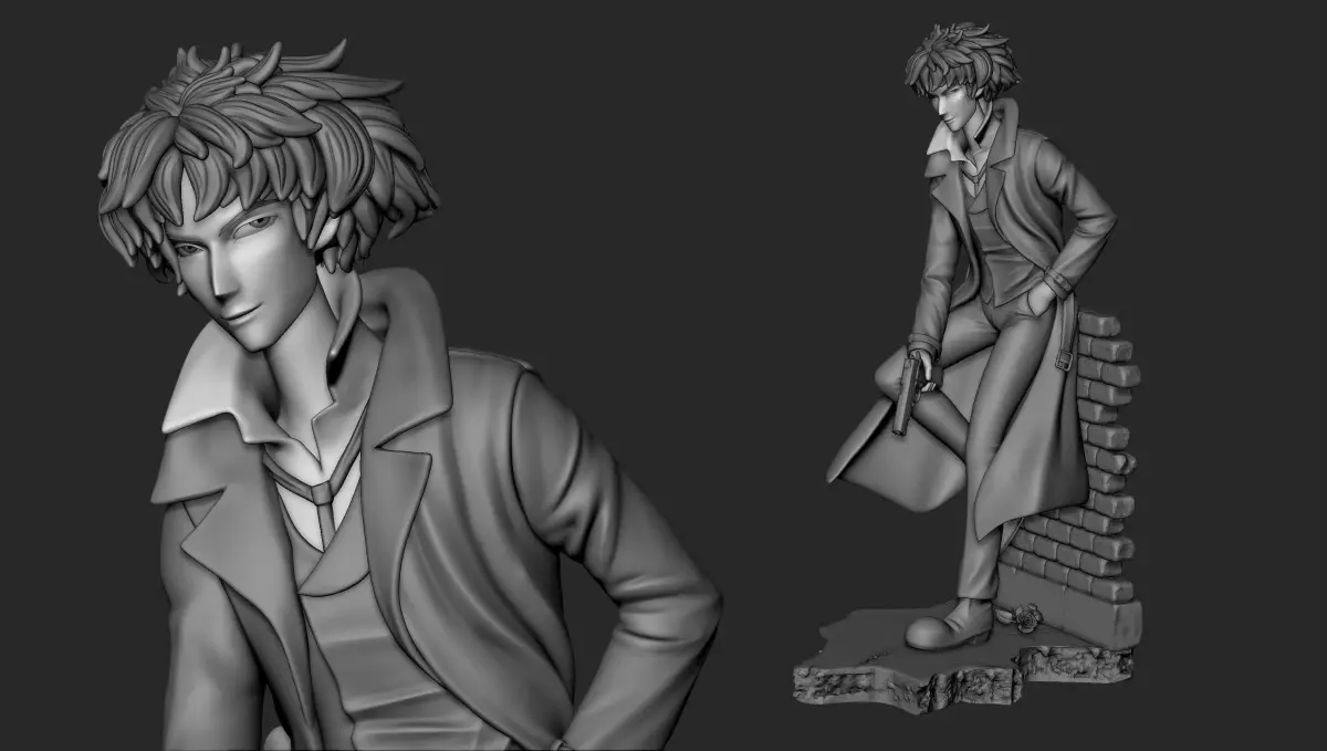 Spike spiegel   3D print model