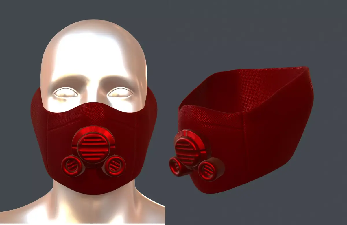 Gas mask helmet 3d model scifi Low-poly  Low-poly 3D model 568