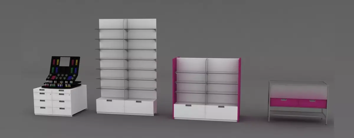 Estanteria Farmacia  Free 3D model