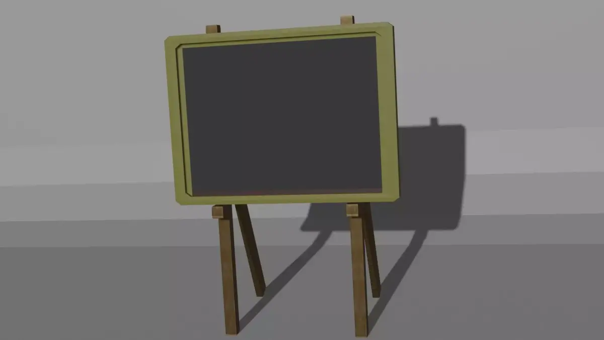 Black Board Free 3D model