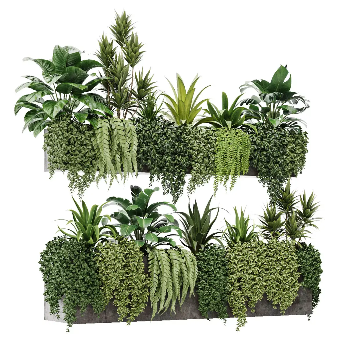 outdoor plant M04 3D model