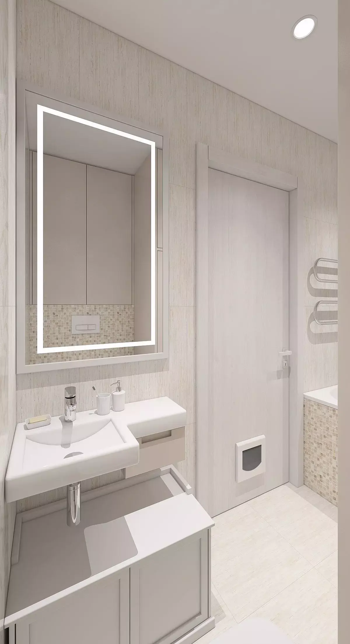 Simple bathroom Free 3D model