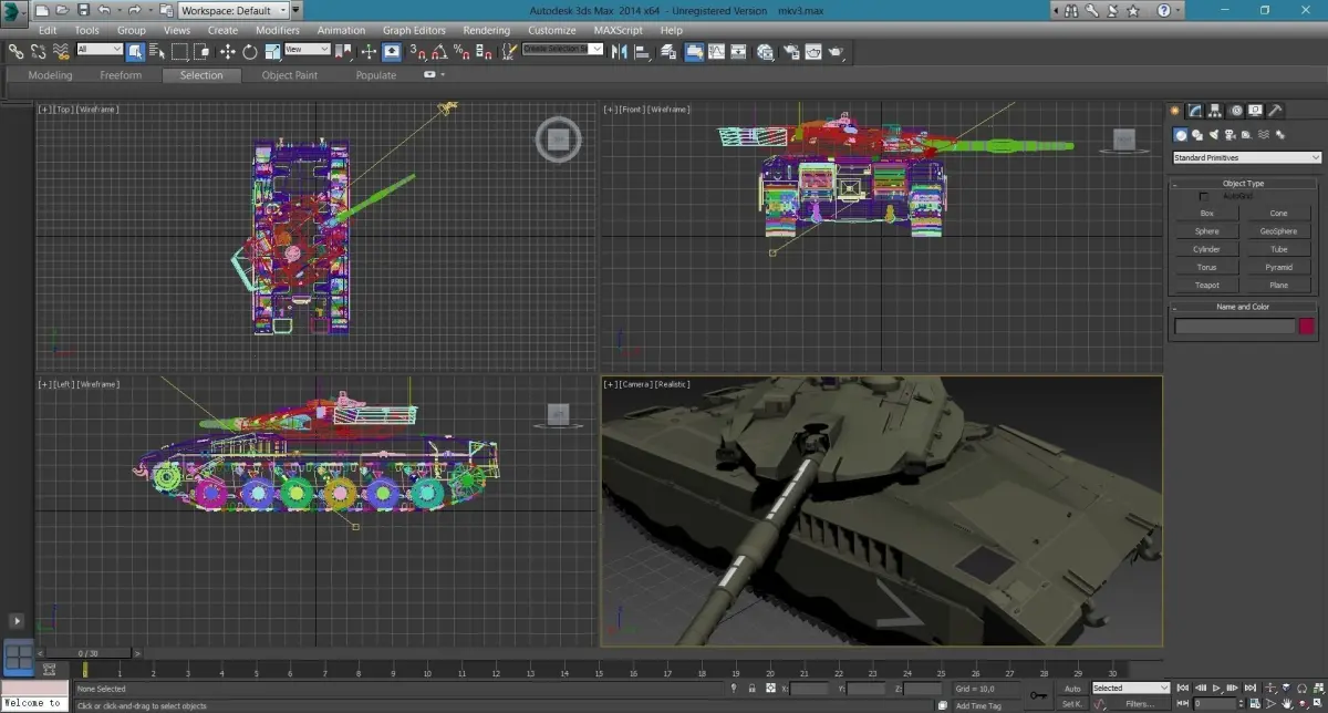 israel merkava 3  3D model