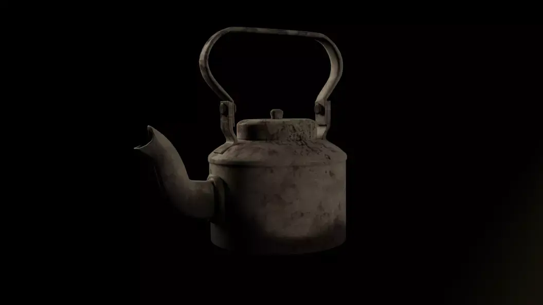 Indian tea kettle Free low-poly 3D model