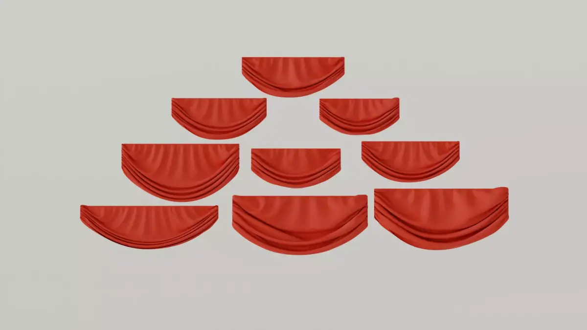 Stage cloth Free 3D model
