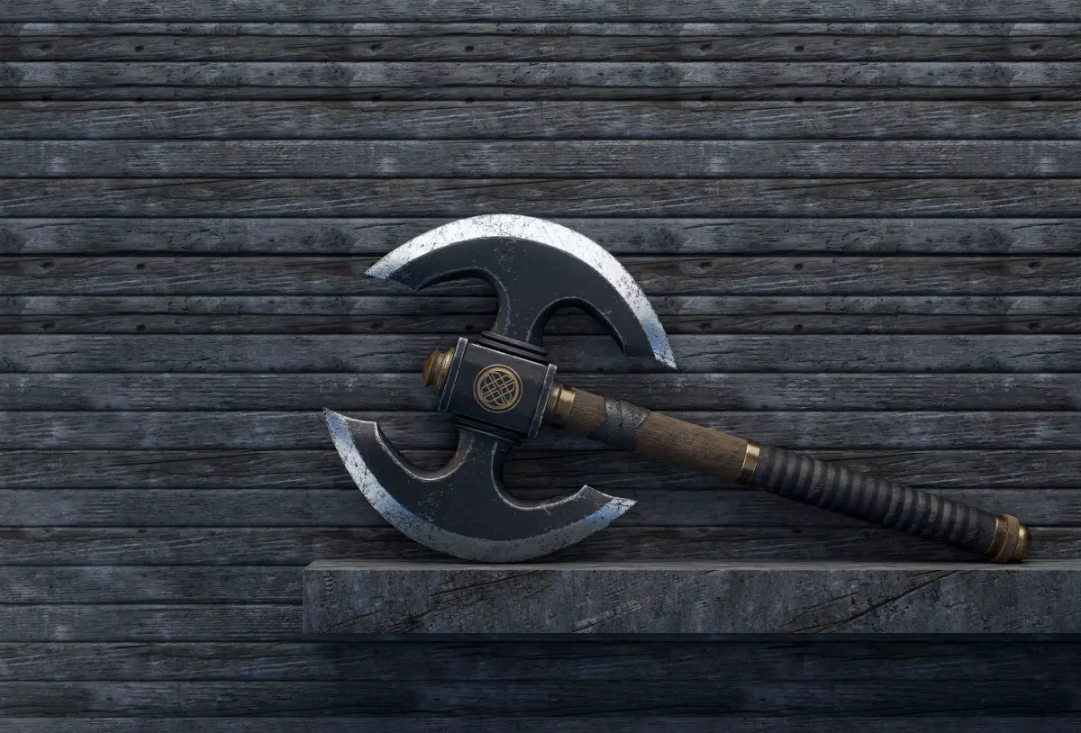 Game Ready Axe  3D model 3D model