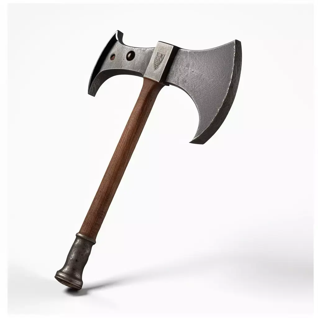 Fantasy DoubleBladed Battle Axe 3D model