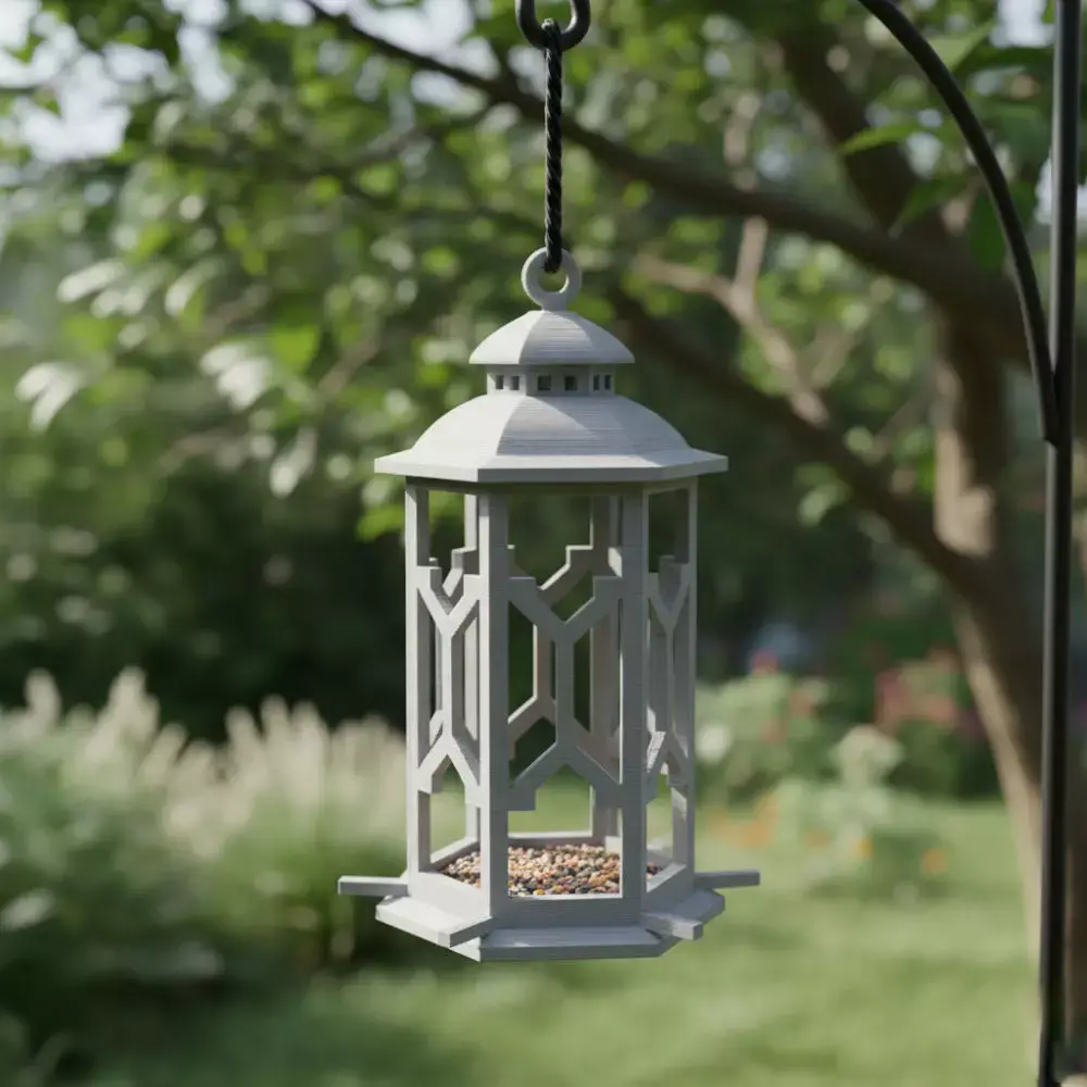 Lamp-Shaped Bird Feeder 3D Model 3D print model