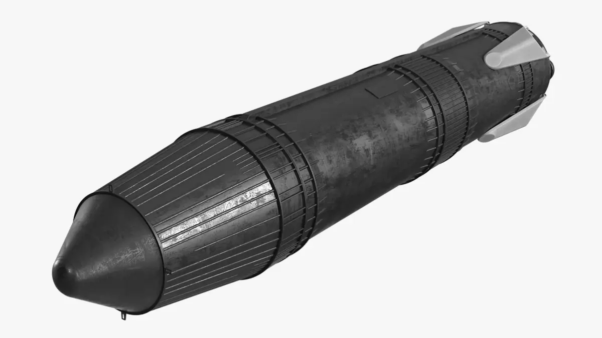 Next Generation Space Rocket Black Rigged for Maya 3D model