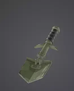 Low Poly Military Entrenching Tool Low-poly 3D model