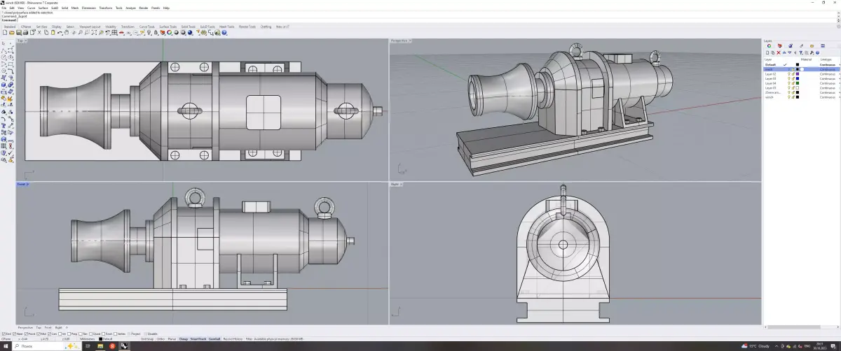 winch 3D print model