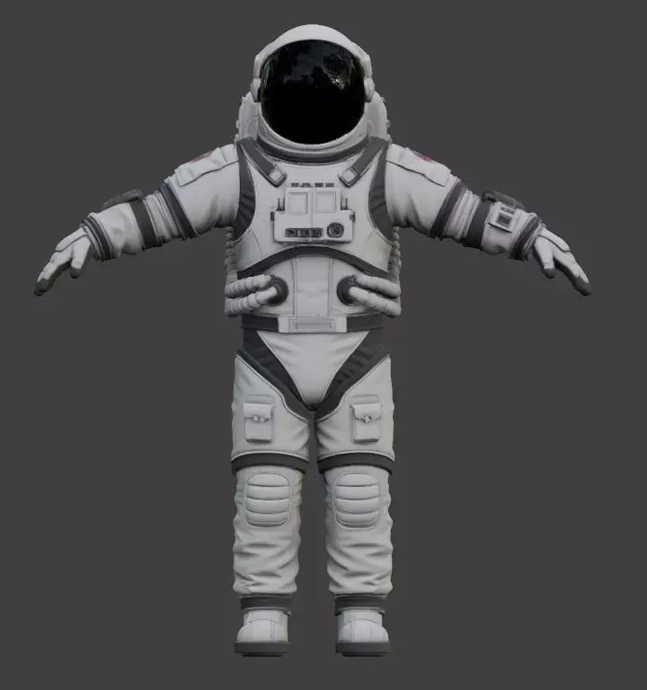Realistic Astronaut Space Suit 3D model