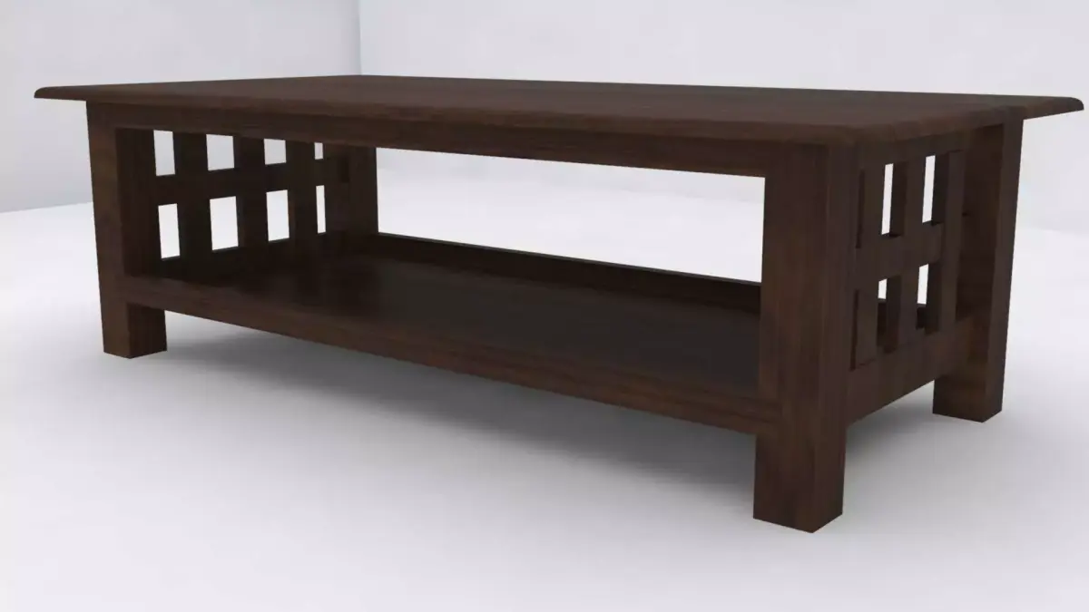 Table craftsman coffee Free low-poly 3D model