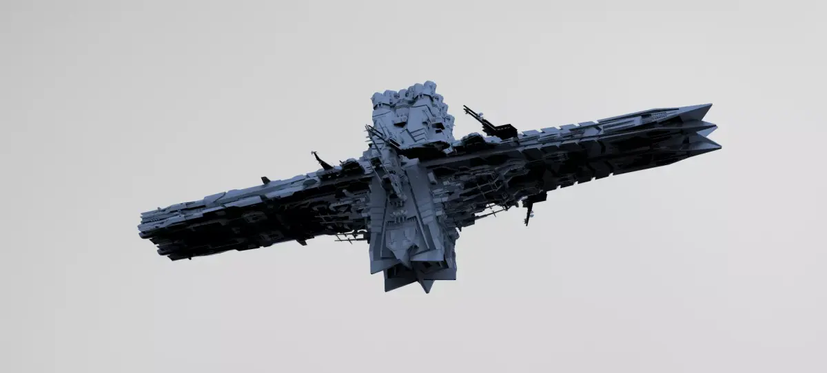 Cross Space station 2  3D model