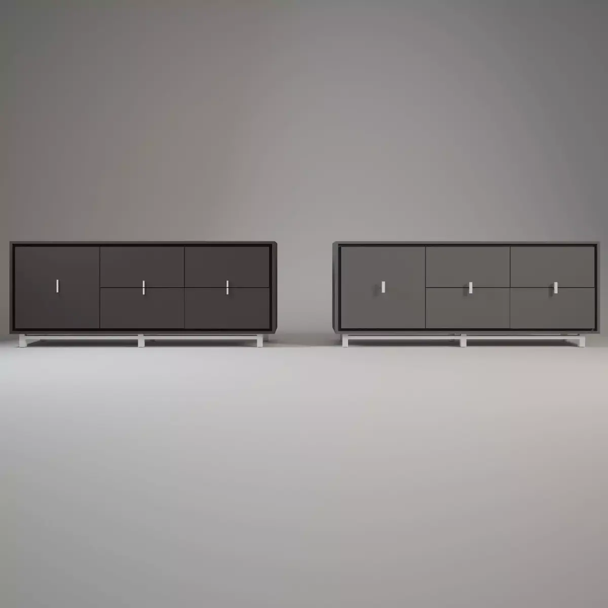 Modern console Free 3D model