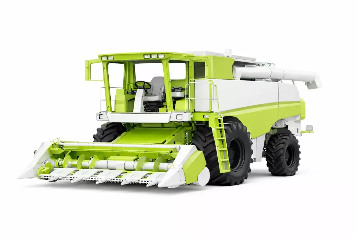 Generic Combine Harvester Agricultural Farming Machine 3D model