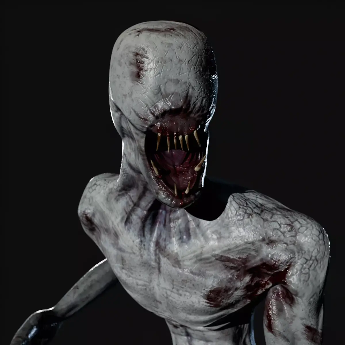 Humanoid Monster  Low-poly 3D model