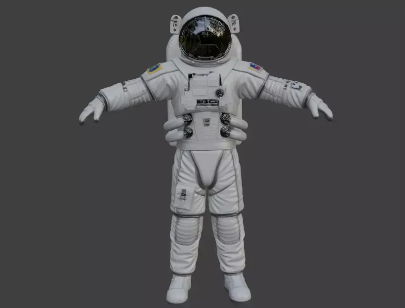 High Poly Astronaut Spacesuit Cinematic Detail 4K PBR Textures 3D model get