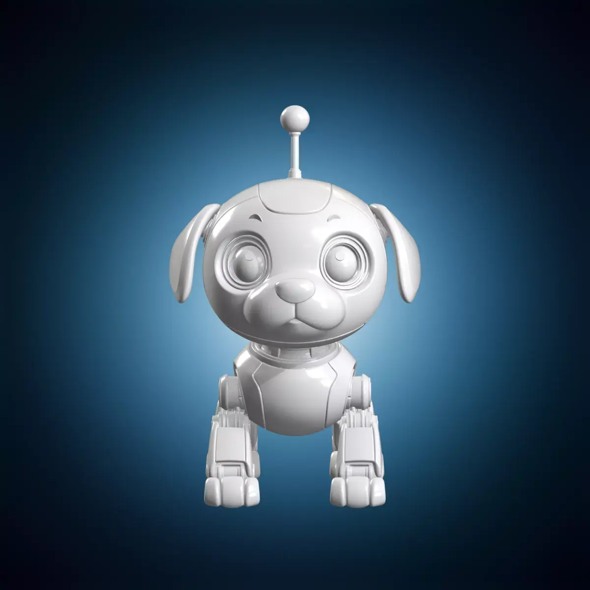 Cute Robot Dog 3D print model