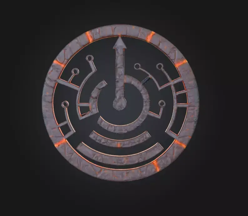 Circuit of Eternity Low-poly 3D model