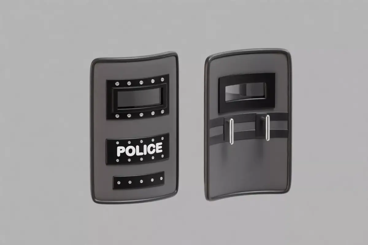 Police Riot Shield Low-poly 3D model purchase