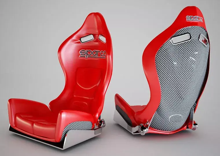 RACING CHAIR SPARCO Low-poly 3D model