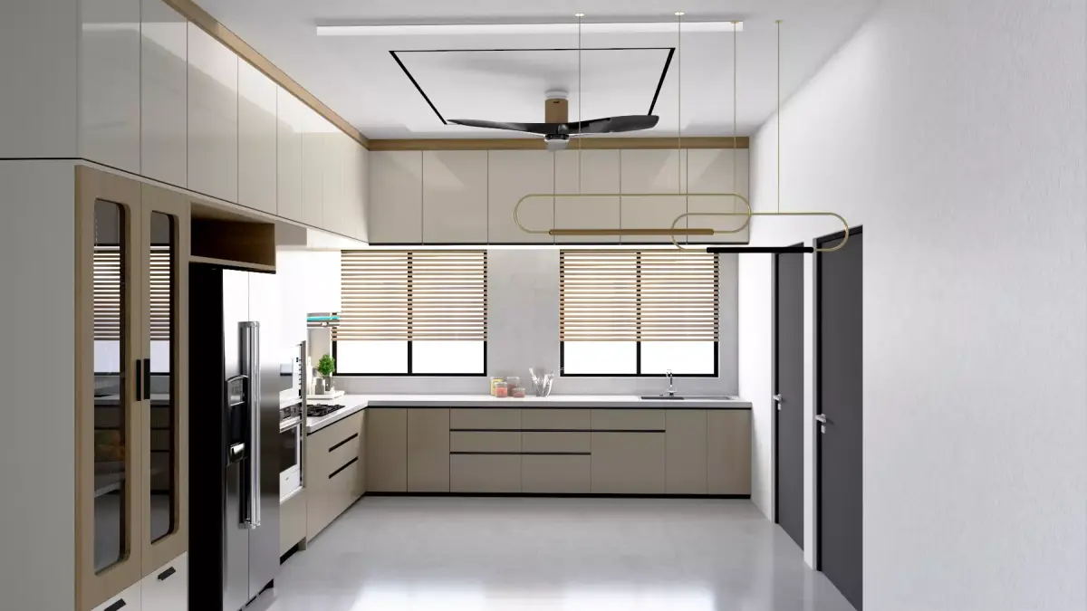 Modern Kitchen Free 3D model 10
